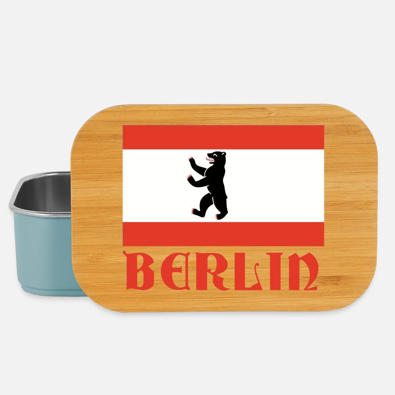 Graphique du drapeau de l’ours de Berlin - Boîte à goûter - bleu pâle