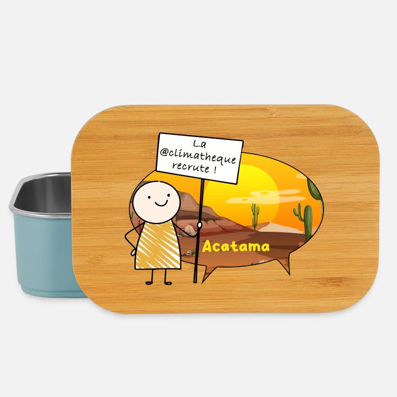 La_@climatheque_recrute - Boîte à goûter - bleu pâle