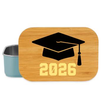 Absolvent 2026 Bachelor Hut - Lunch Box - Hellblau - Vorne