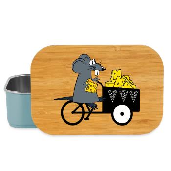 Mouse Cheese Supplier - Lunch Box - light blue - Front