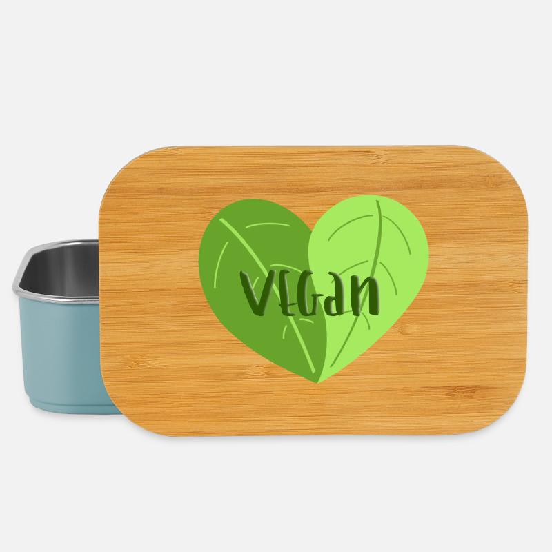 Veganherz - Lunch Box - Hellblau