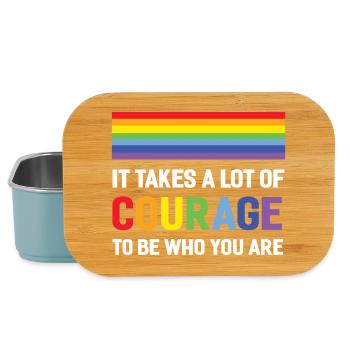 LGBTQ Pride Month – Es braucht viel Mut - Lunch Box - Hellblau - Vorne