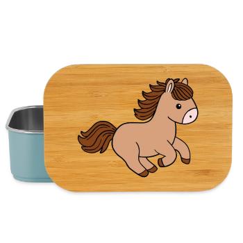 Pferd - Lunch Box - Hellblau - Vorne