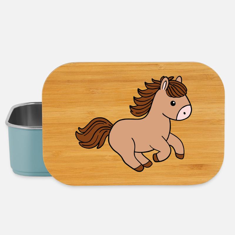 Pferd - Lunch Box - Hellblau