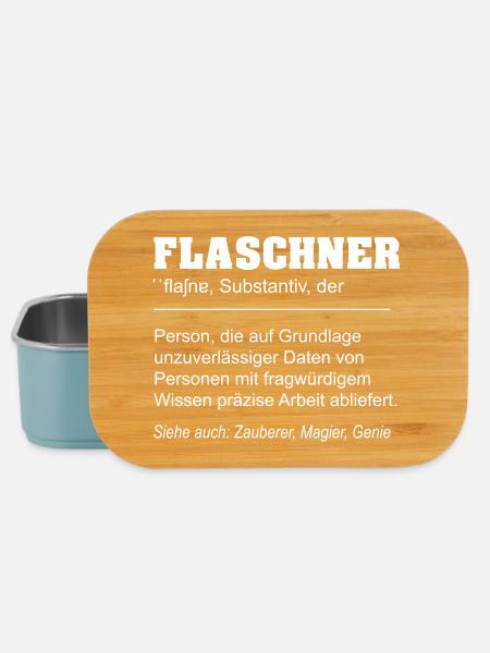 Flaschner lustige Definition - Lunch Box - Hellblau