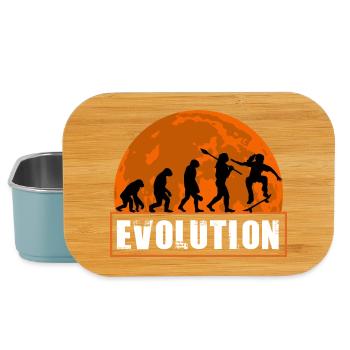Entwicklung der Skateboard-Skater-Silhouetten-Kunst - Lunch Box - Hellblau - Vorne