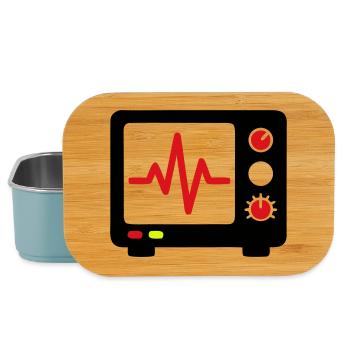 ECG Monitor Heartbeat Medicine - Lunch Box - light blue - Front