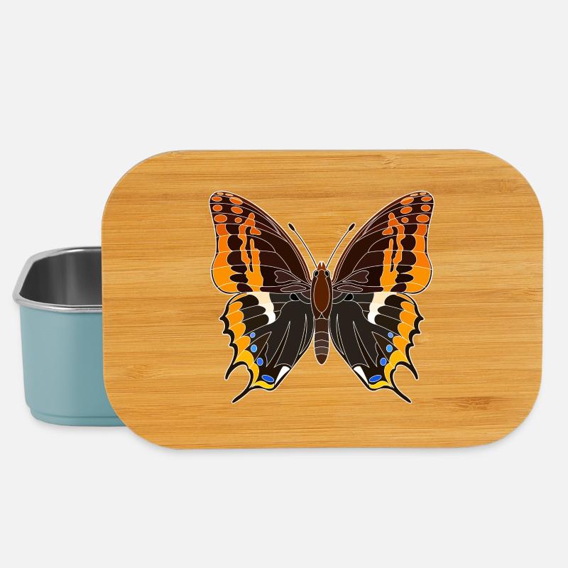 Strawberry tree butterfly - Lunch Box - light blue