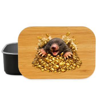 Mole in golden hope - Lunch Box - black - Front