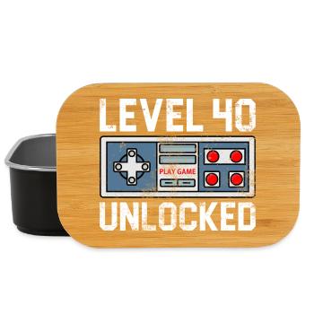 Level 40 Freigeschaltete Retro-Konsole - Lunch Box - Schwarz - Vorne