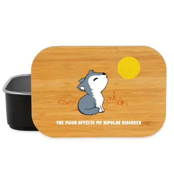 The moon affects my bipolar disorder - Lunch Box - black - Front