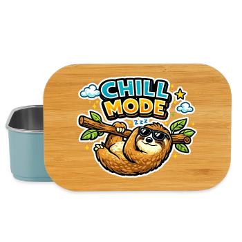 Mode Chill Cartoon Paresseux - Boîte à goûter - bleu pâle - Devant
