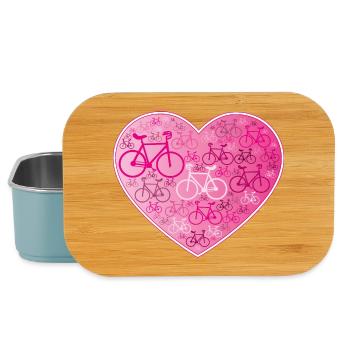 Cyclisme artistique, Cyclisme artistique, Cyclisme en salle, Heart Pink - Boîte à goûter - bleu pâle - Devant