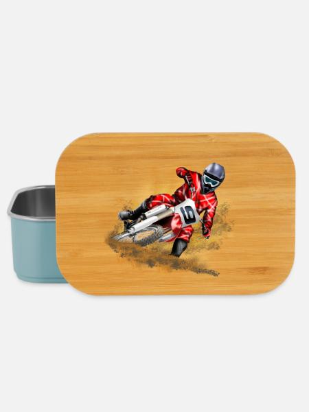 Motocross - Lunch Box - Hellblau