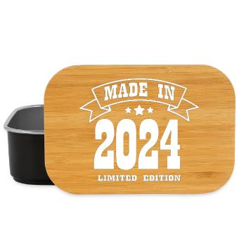 Vintage Vibes made in 2024 - Lunch Box - black - Front