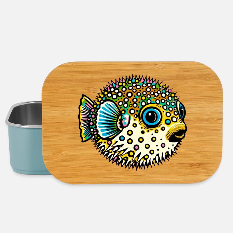 Kugelfisch - Lunch Box - Hellblau