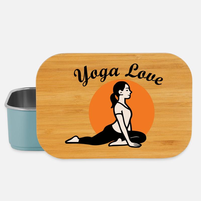 Yoga Love - Lunch Box - light blue