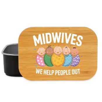 Midwifery Aid Newborn Heroes - Lunch Box - black - Front