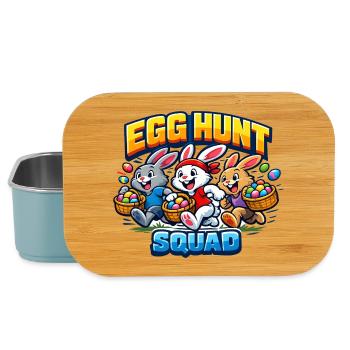 Egg Hunt Squad Kids Easter Easter Egg - Lunch Box - light blue - Front