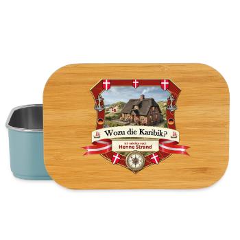 Wozu Karibik? Ich will nach Henne Strand! - Lunch Box - Hellblau - Vorne