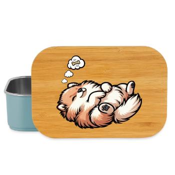 Zwergspitz Zwergspitze Spitzhund Zwergspitzhalter - Lunch Box - Hellblau - Vorne
