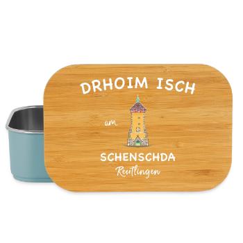 Reutlingen, Tübinger Tor, Schwäbisch Handzeichnung - Lunch Box - Hellblau - Vorne