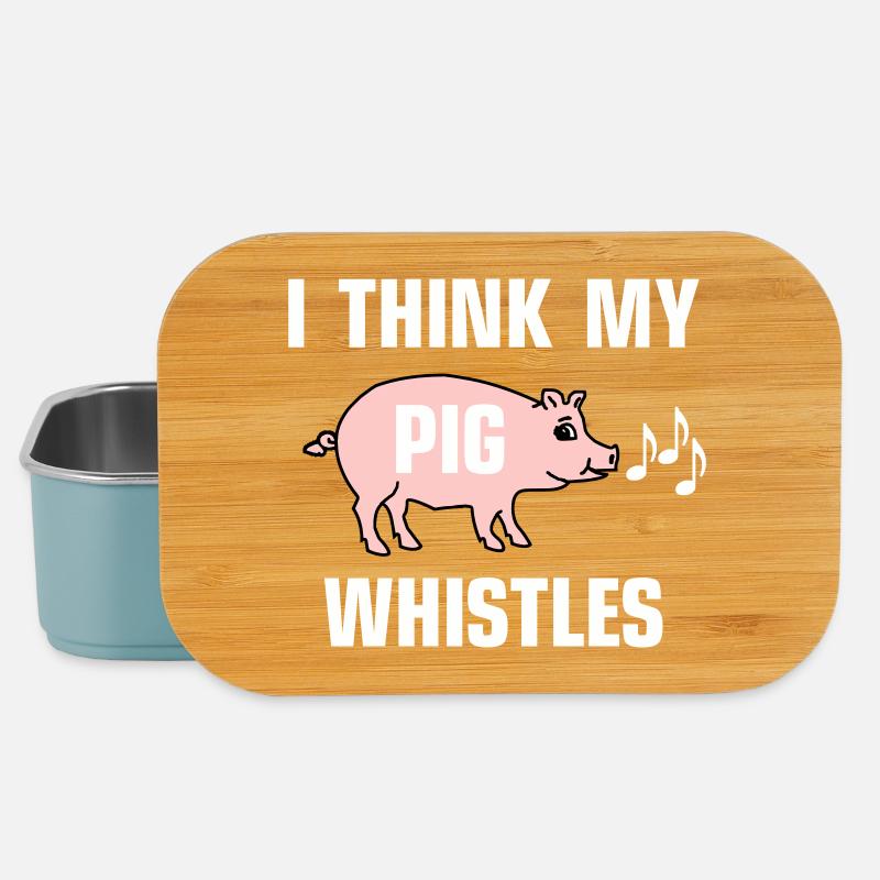 I think my pig whistles - Mein Schwein pfeift - Lunch Box - Hellblau