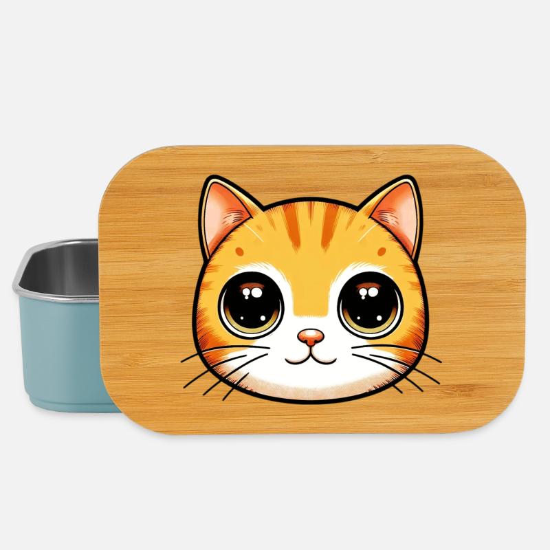 Katze - Lunch Box - Hellblau
