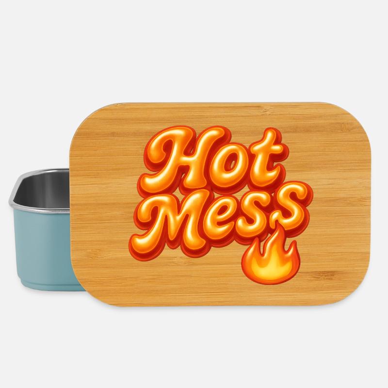 hot mess / y2k statement design - Lunch Box - Hellblau