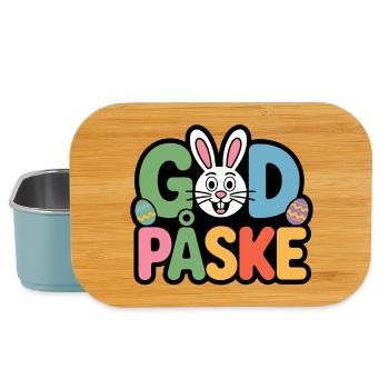Lapin de Pâques mignon - Boîte à goûter - bleu pâle - Devant