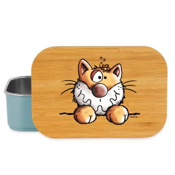 Mignon Chaton - Boîte à goûter - bleu pâle - Devant