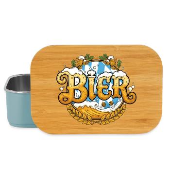 Bier Saufen Trinken - Lunch Box - Hellblau - Vorne