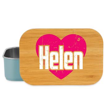 I Love Helen Pink Heart I Love Helen - Lunch Box - light blue - Front