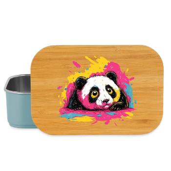 Panda Farbsplash - Lunch Box - Hellblau - Vorne