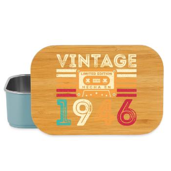 1946 Vintage Retro Birthday Gift - Lunch Box - light blue - Front