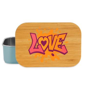 Love - Heart - Valentine's Day - Wedding - Love - Lunch Box - light blue - Front