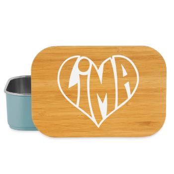 Lima Herz Typo - Lunch Box - Hellblau - Vorne