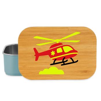 Rettungshubschrauber Notarzt - Lunch Box - Hellblau - Vorne