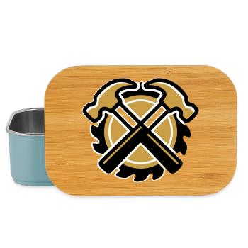 Logo du marteau Zimmermann - Boîte à goûter - bleu pâle - Devant