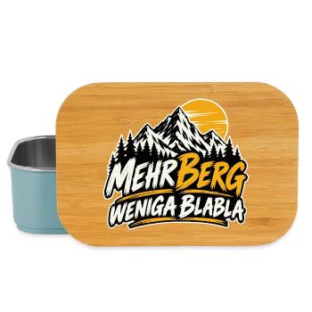 mehr Berg weniga blabla - für echte Wanderer - Lunch Box - Hellblau - Vorne