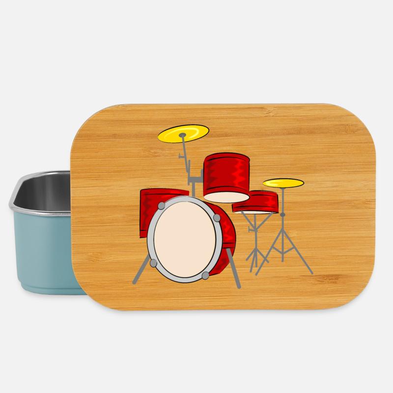 schlagzeug drummer musiker - Lunch Box - Hellblau