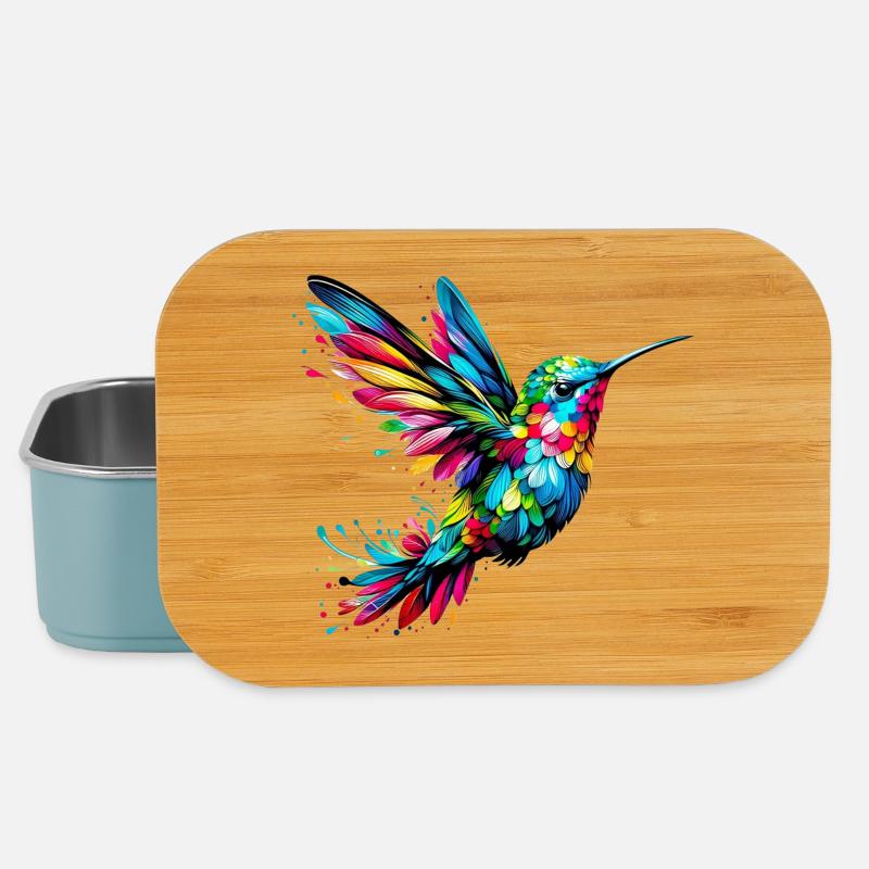 Colibri - Boîte à goûter - bleu pâle