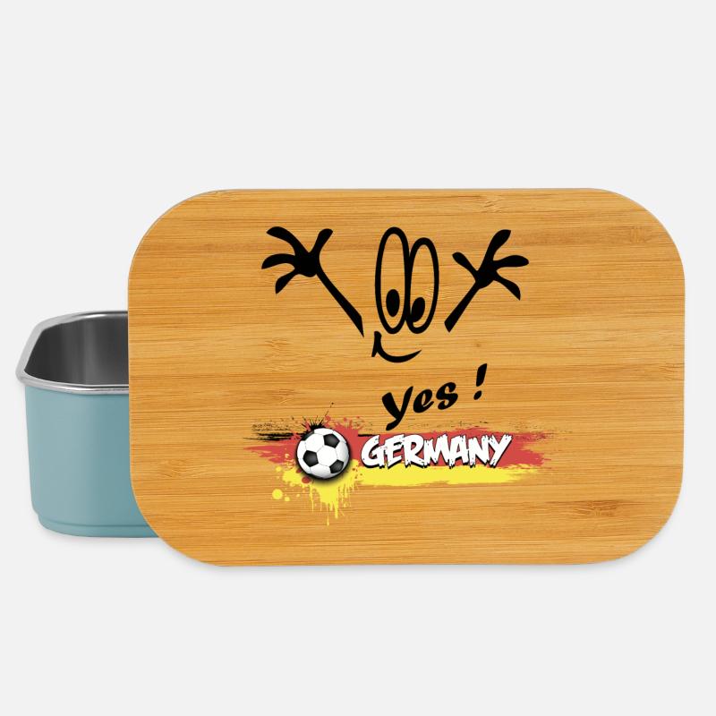 Fußball Germany Deutschland - Lunch Box - Hellblau