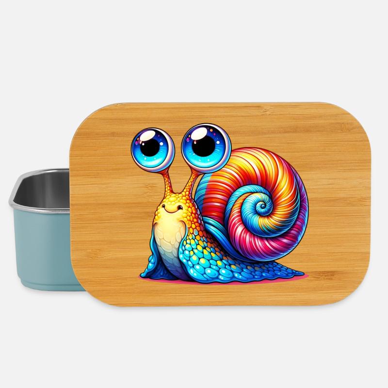 Schnecke - Lunch Box - Hellblau