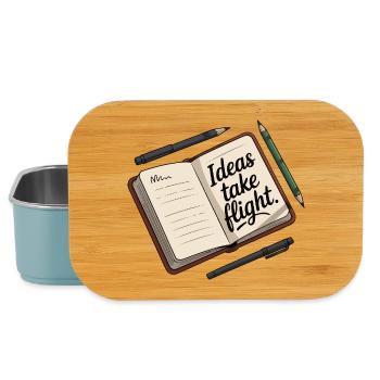 Idées prendre son envol Carnet d’art - Boîte à goûter - bleu pâle - Devant