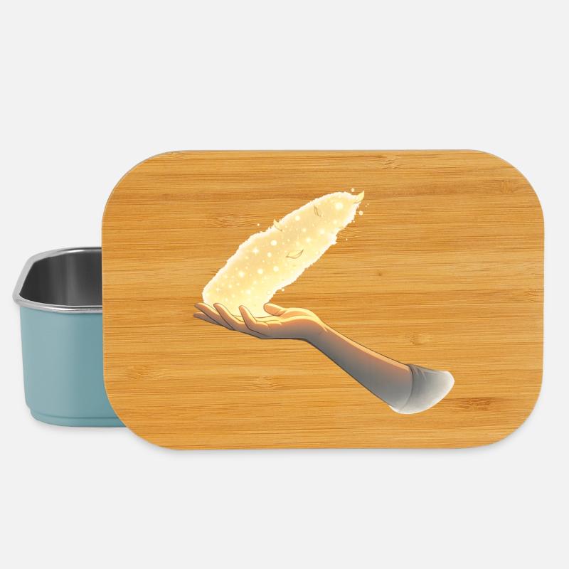 Lâcher prise – un signe silencieux - Boîte à goûter - bleu pâle
