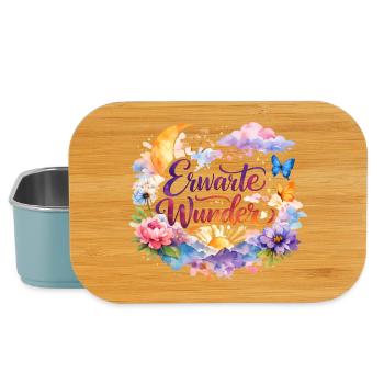 Erwarte Wunder Watercolor Floral Inspiration - Lunch Box - Hellblau - Vorne