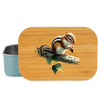 Streifenhörnchen - Lunch Box - Hellblau - Vorne