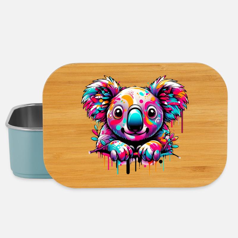 Koala - Boîte à goûter - bleu pâle