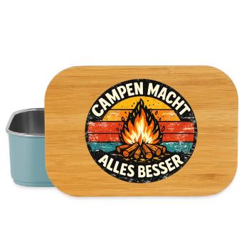 Campen macht alles besser - Lunch Box - Hellblau - Vorne